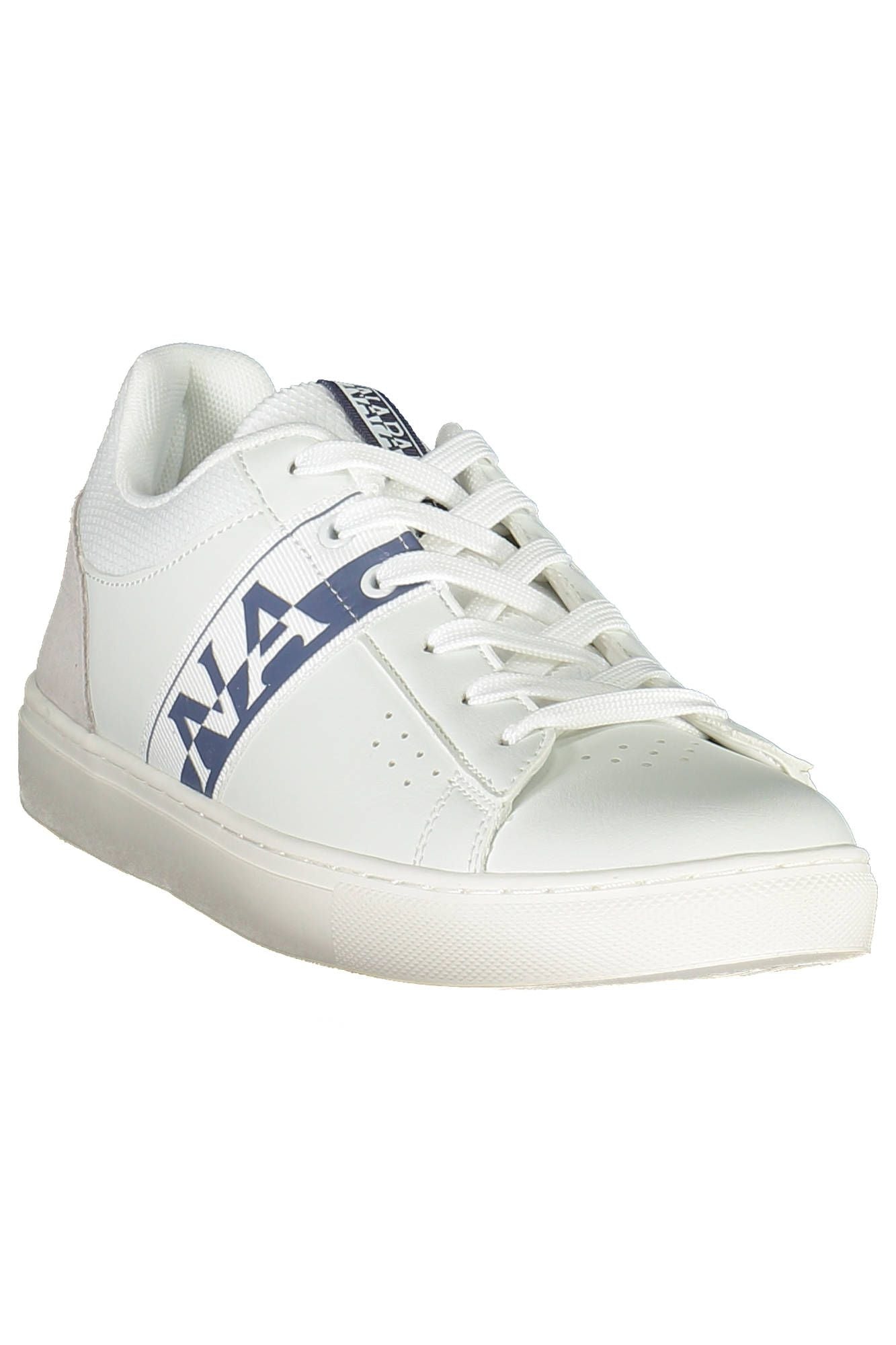 Napapijri Chic White Lace-Up Sneakers με Logo Accent