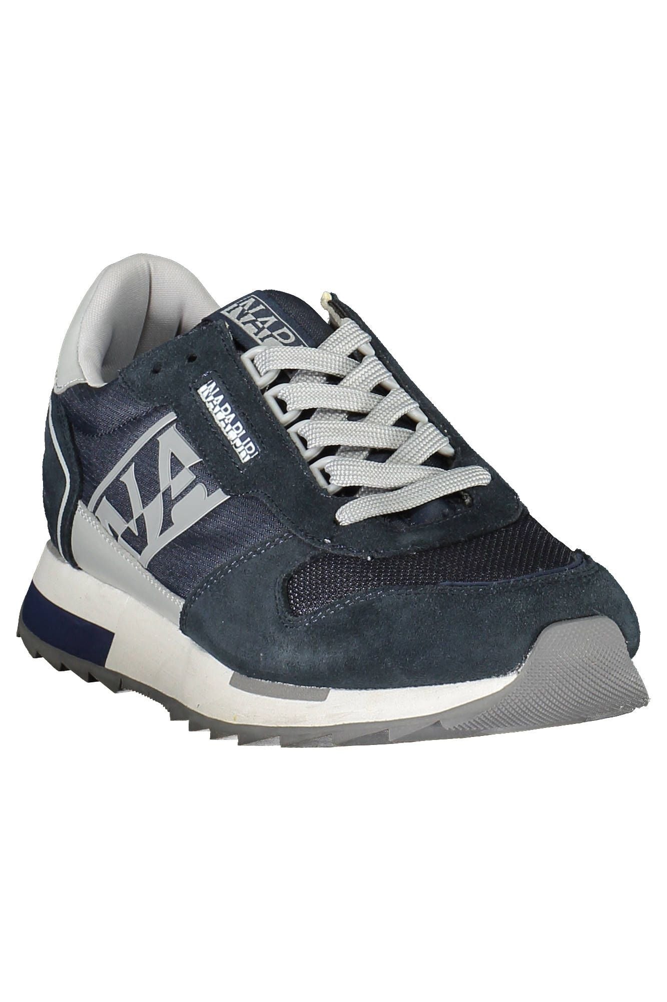 Napapijri Sporty Blue Lace-Up Sneakers με λεπτομέρεια λογότυπου