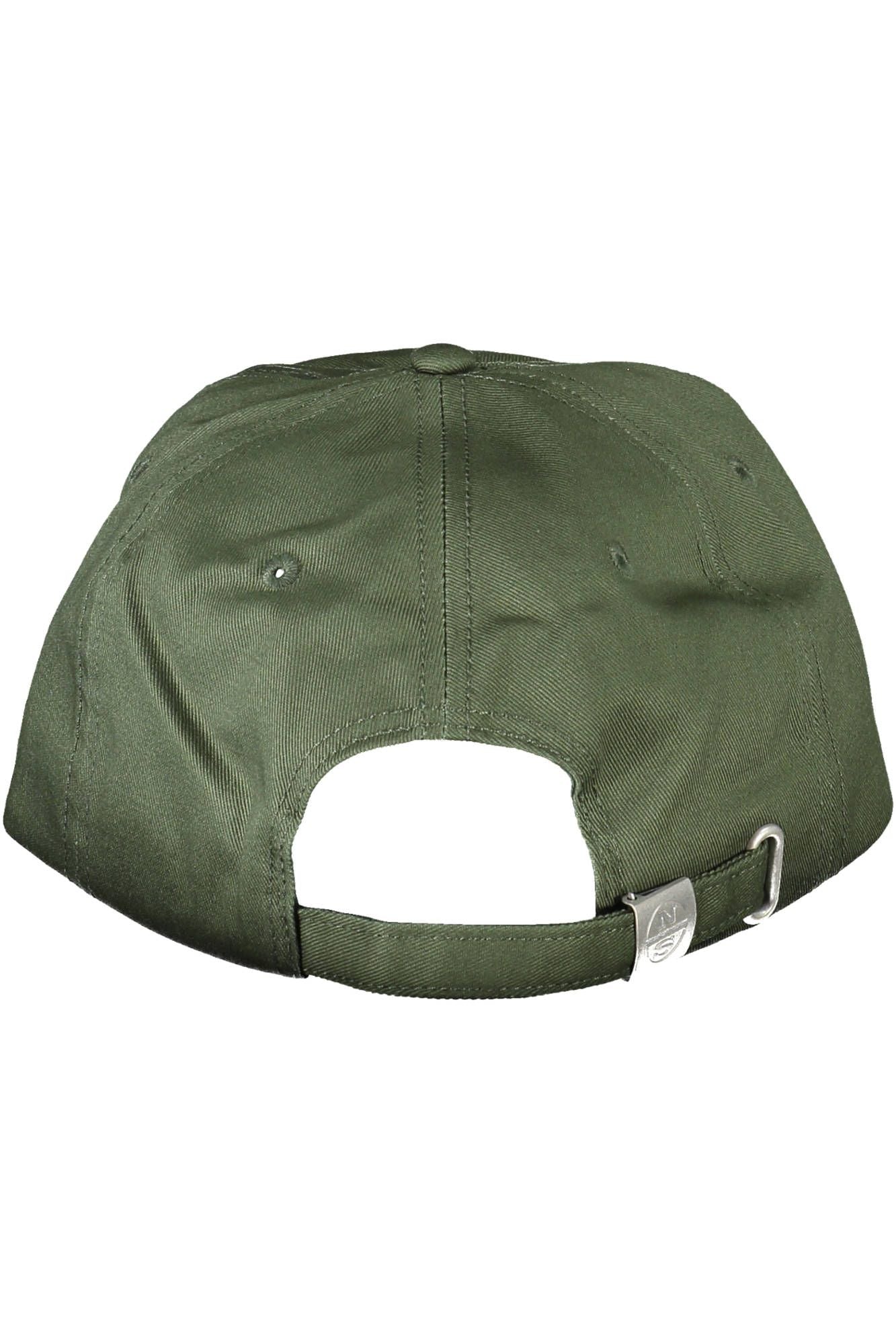 North Sails Green Cotton Cap with Visor and Logo Accent