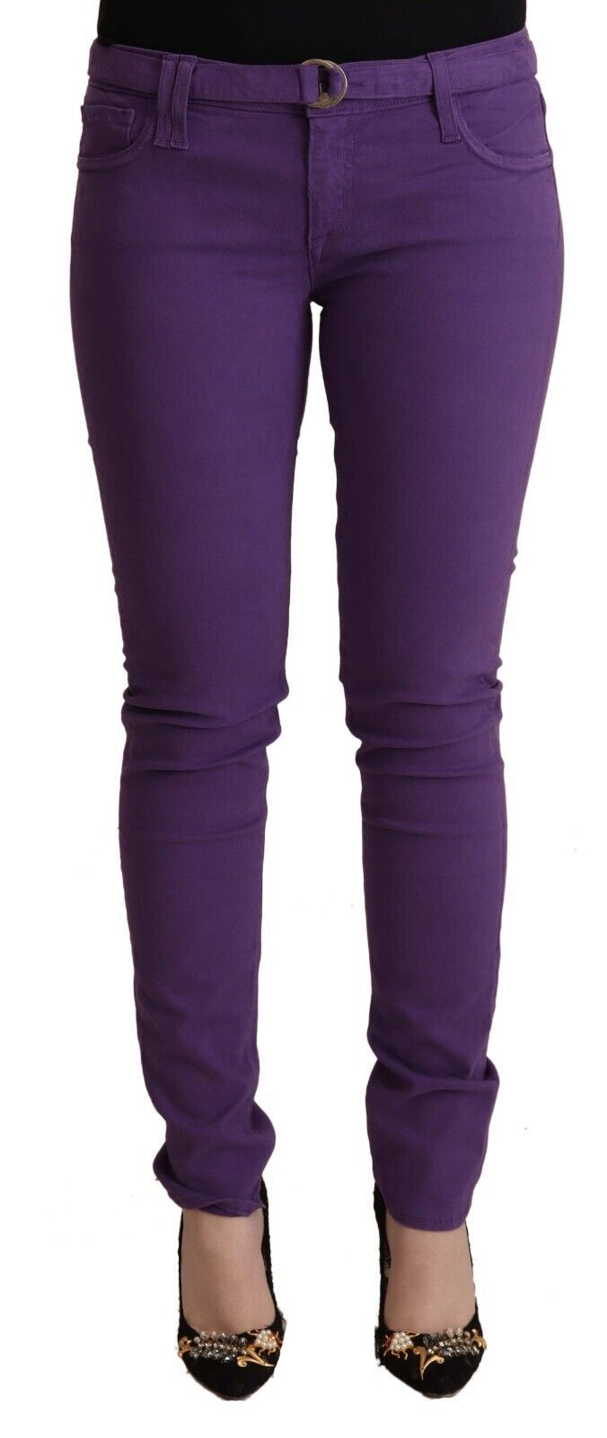 CYCLE Chic Purple Skinny Jeans με χαμηλή μέση