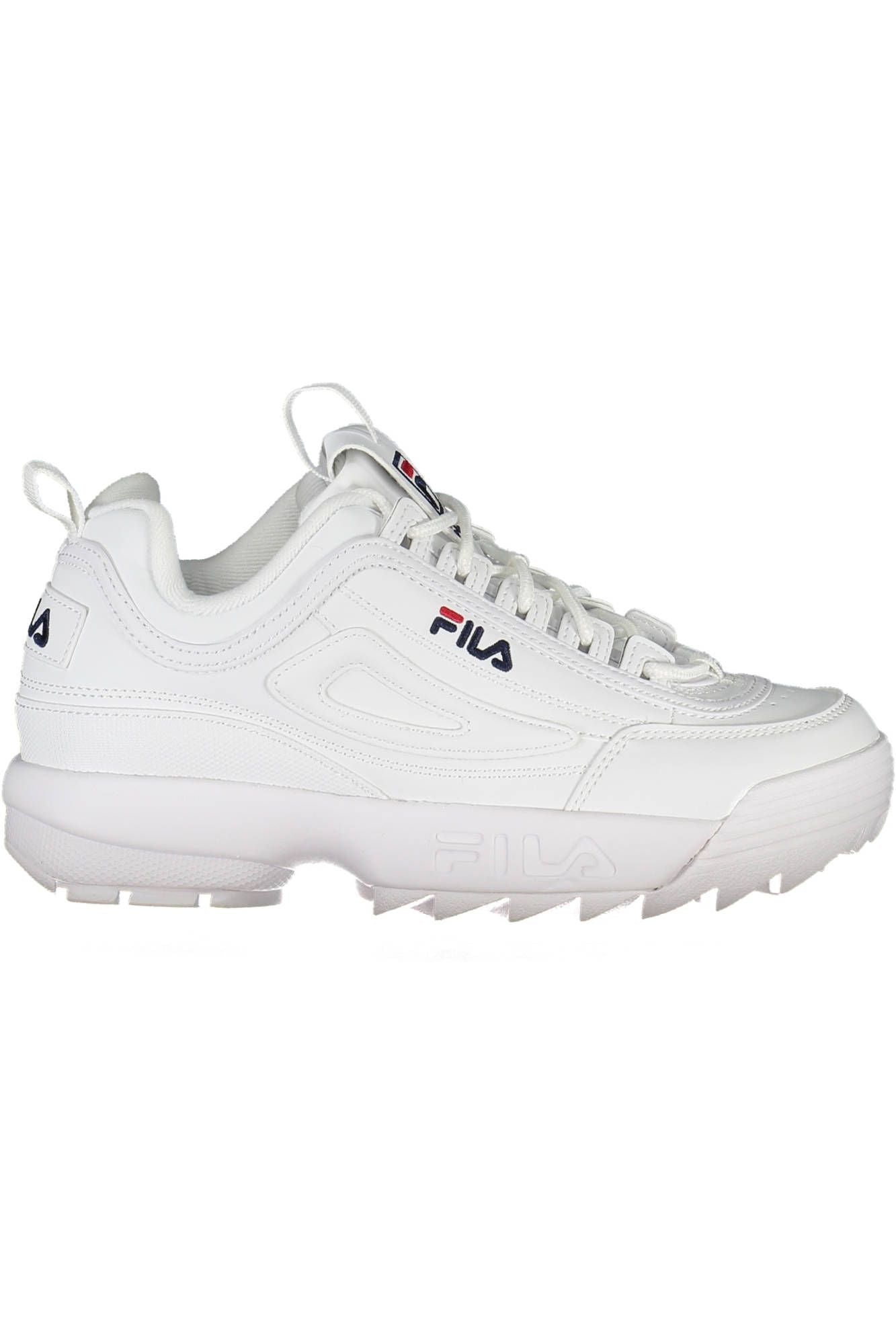 Fila Sleek Λευκά αθλητικά αθλητικά παπούτσια με κεντημένες λεπτομέρειες