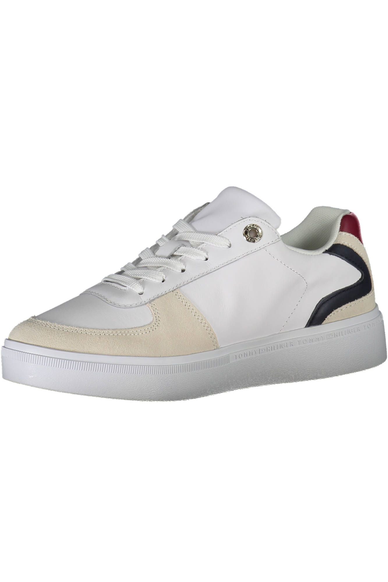 Tommy Hilfiger Λευκό Δερμάτινο Γυναικείο Sneaker