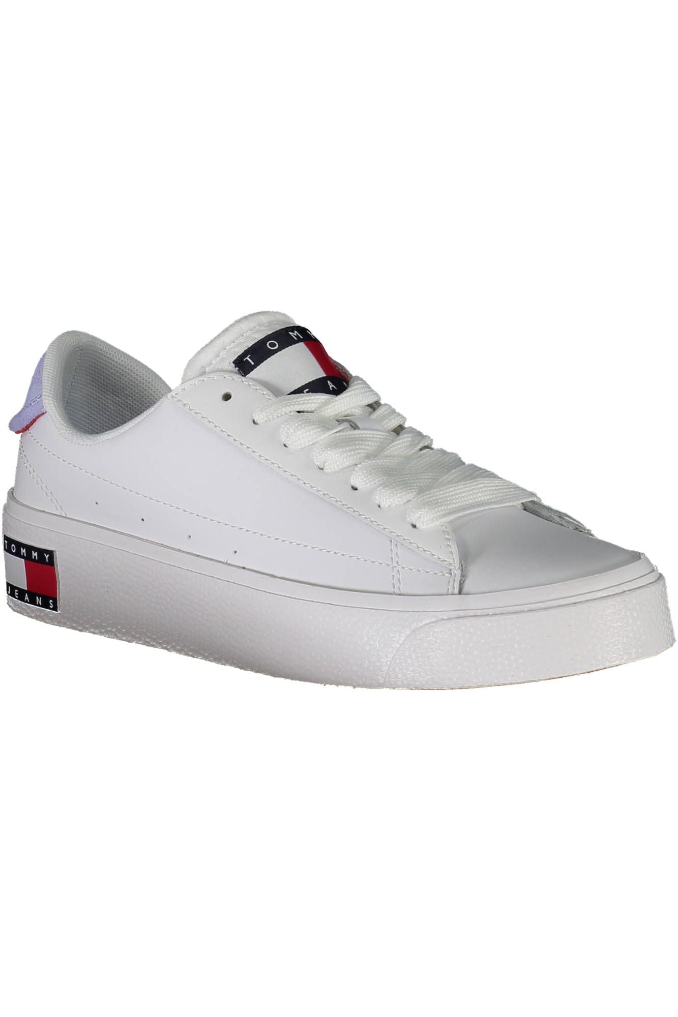 Tommy Hilfiger Λευκό Δερμάτινο Γυναικείο Sneaker