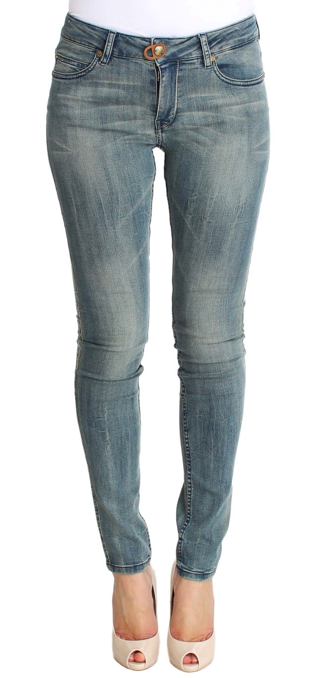 Τζιν PLEIN SUD Chic Slim Skinny Blue Wash