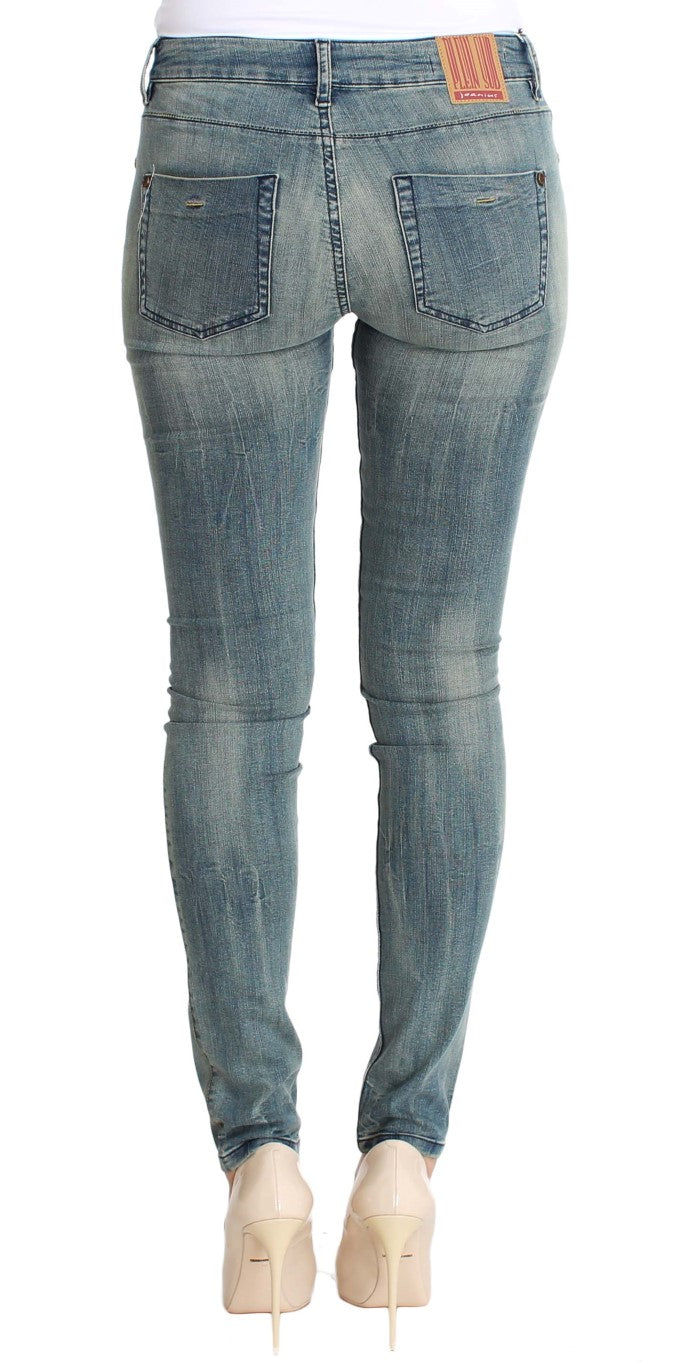 Τζιν PLEIN SUD Chic Slim Skinny Blue Wash