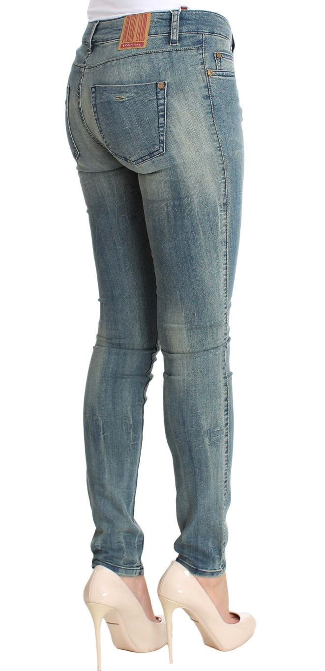 Τζιν PLEIN SUD Chic Slim Skinny Blue Wash