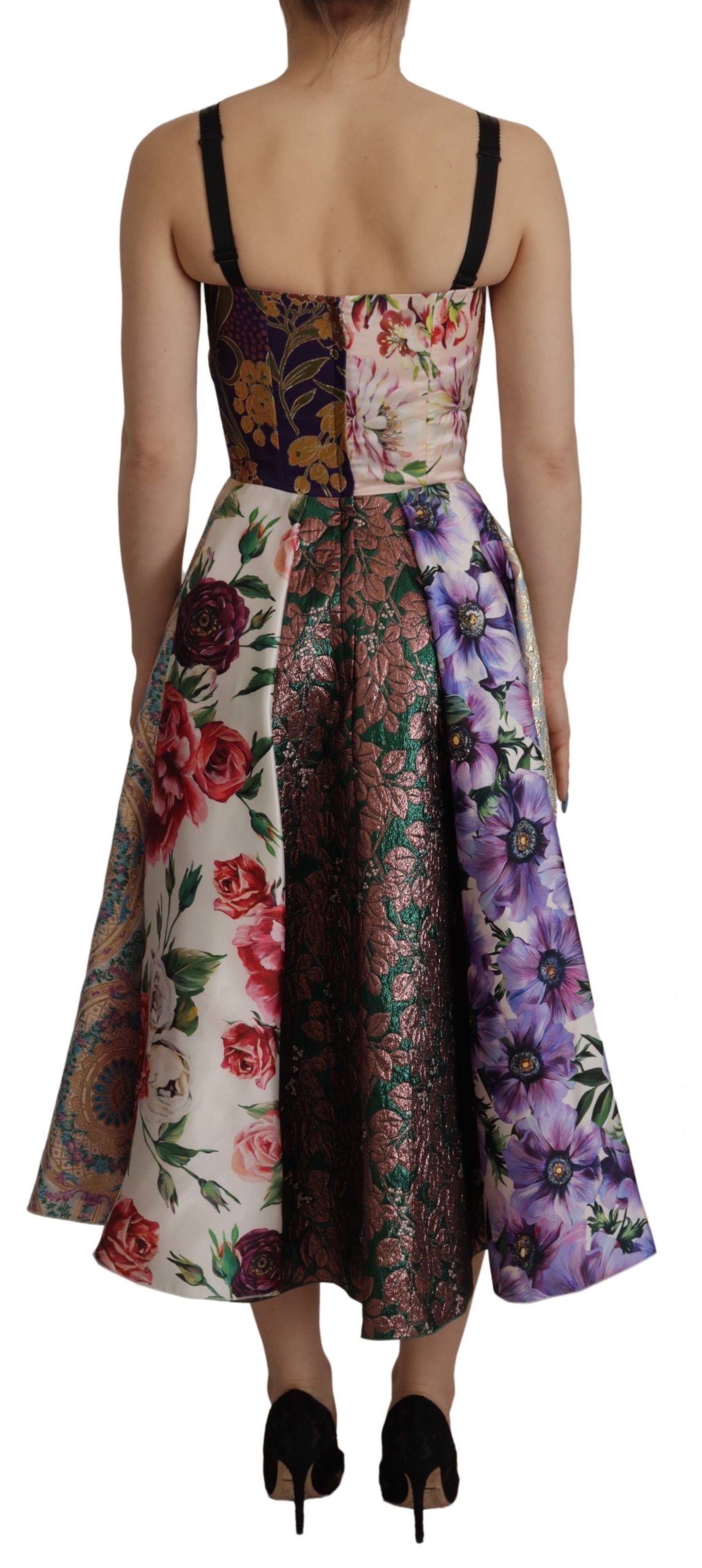 Φόρεμα Dolce &amp; Gabbana Patchwork Elegance Silk Blend