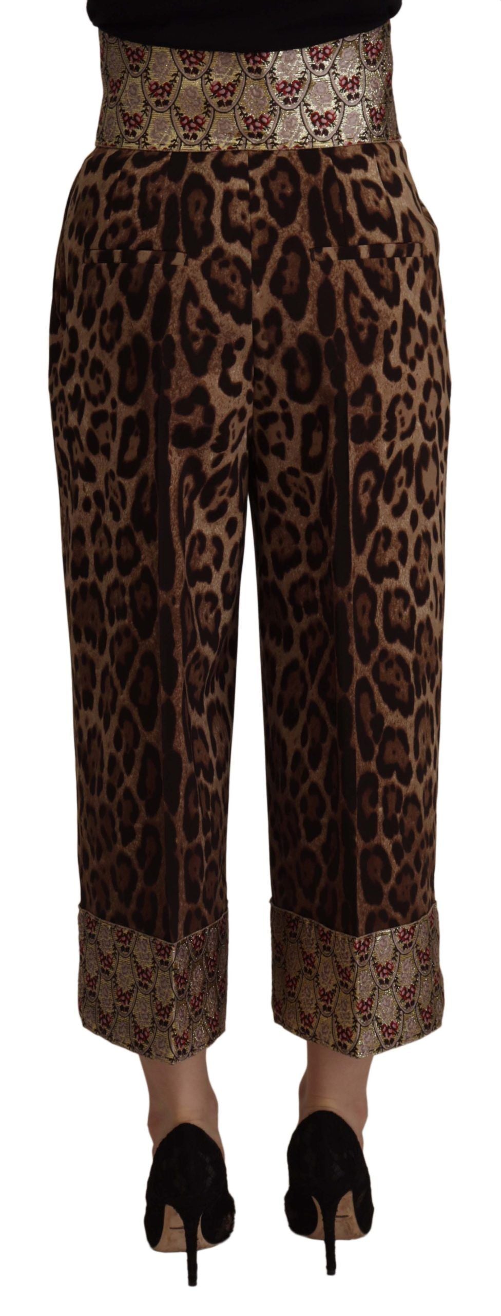 Παντελόνι Leopard Jacquard με ψηλόμεσο κομμένο Dolce &amp; Gabbana