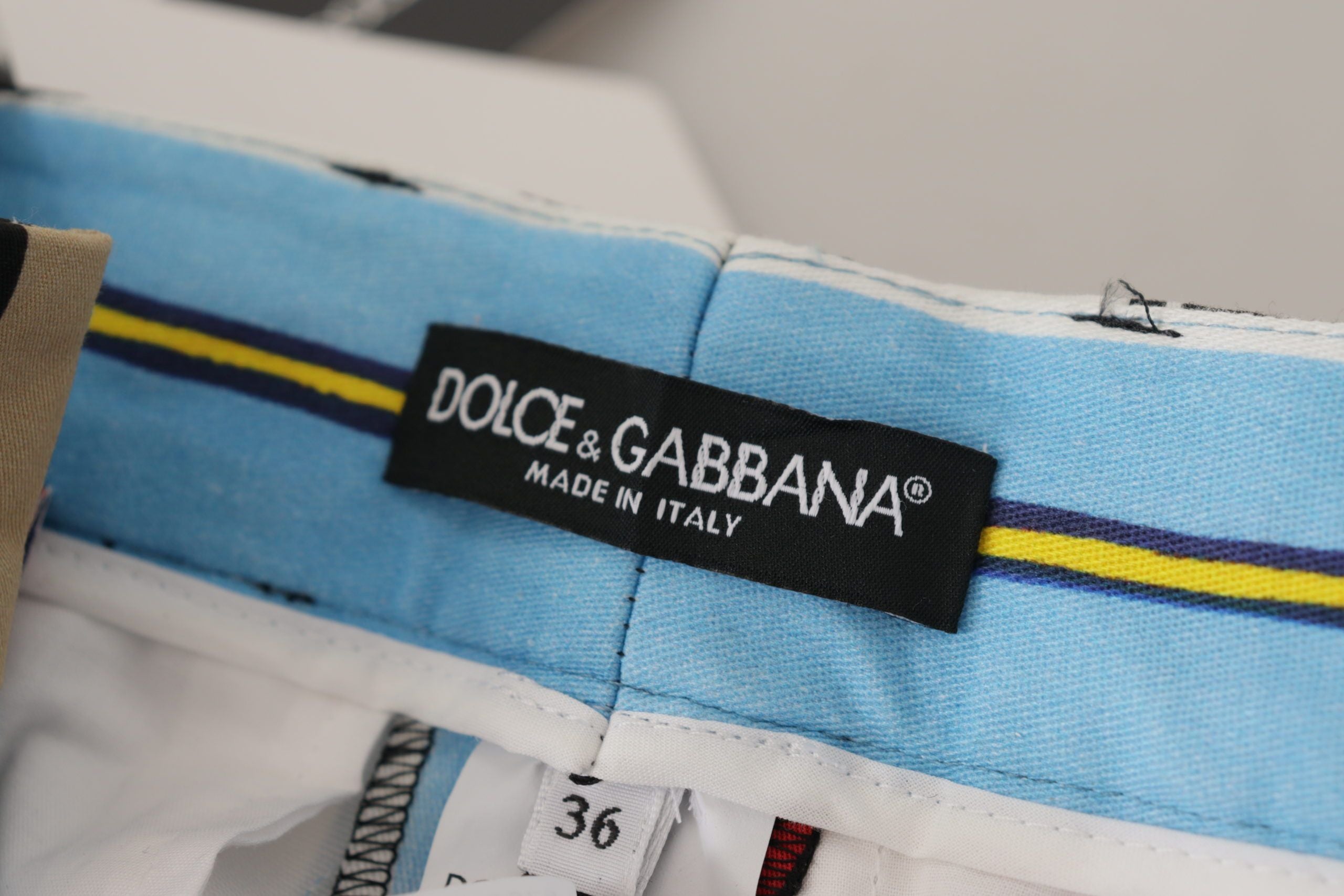 Κομψό ψηλόμεσο ριγέ παντελόνι Dolce &amp; Gabbana