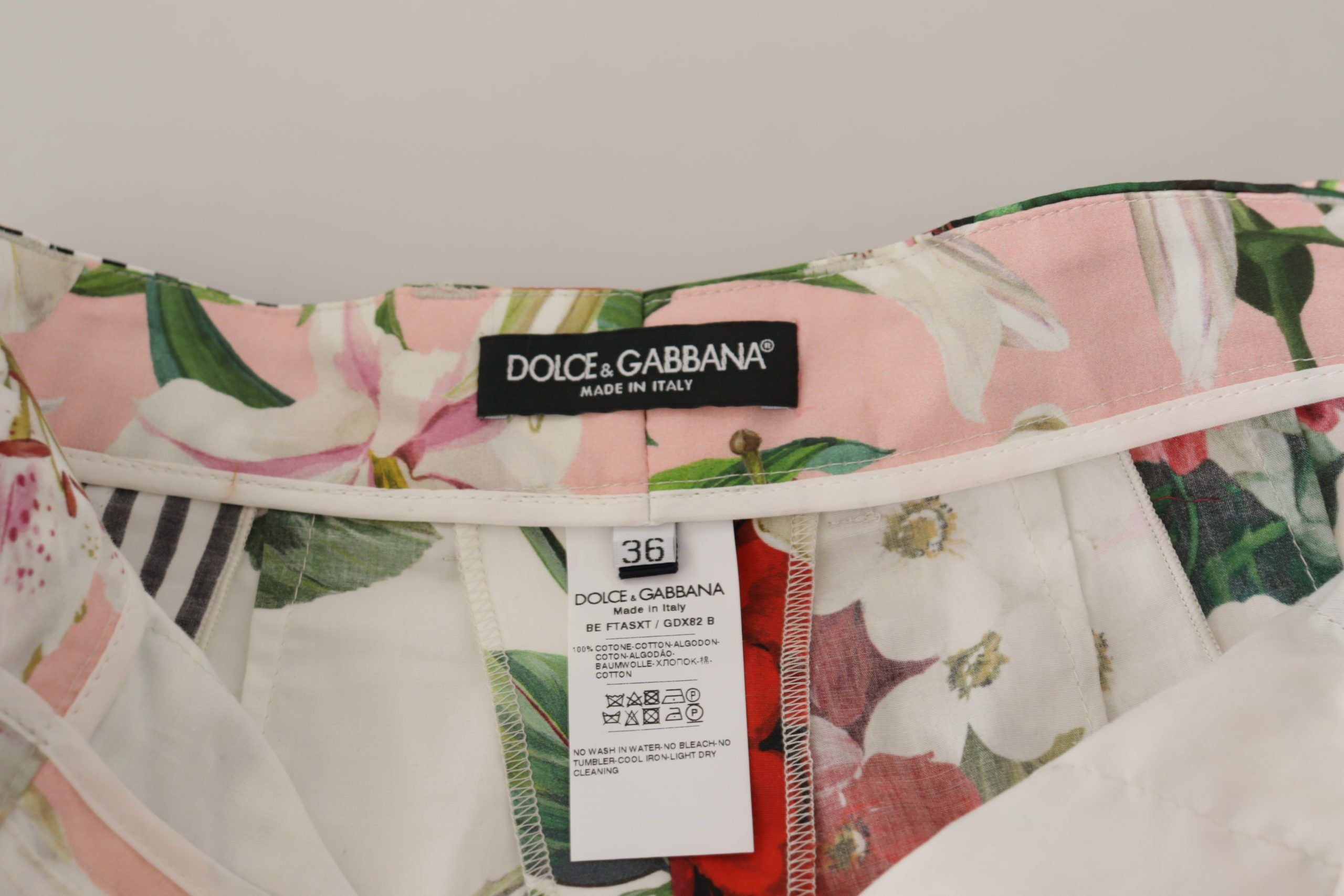 Φλοράλ ψηλόμεσο παντελόνι Dolce &amp; Gabbana