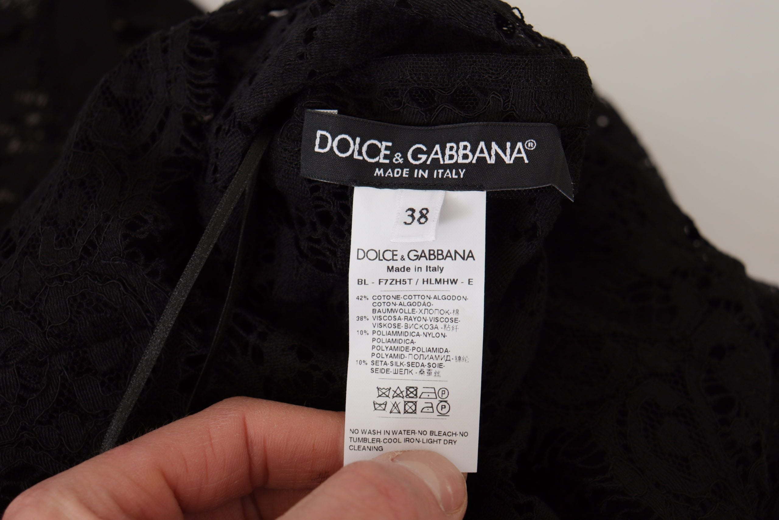 Κομψό μακρυμάνικο μπλούζα Dolce & Gabbana