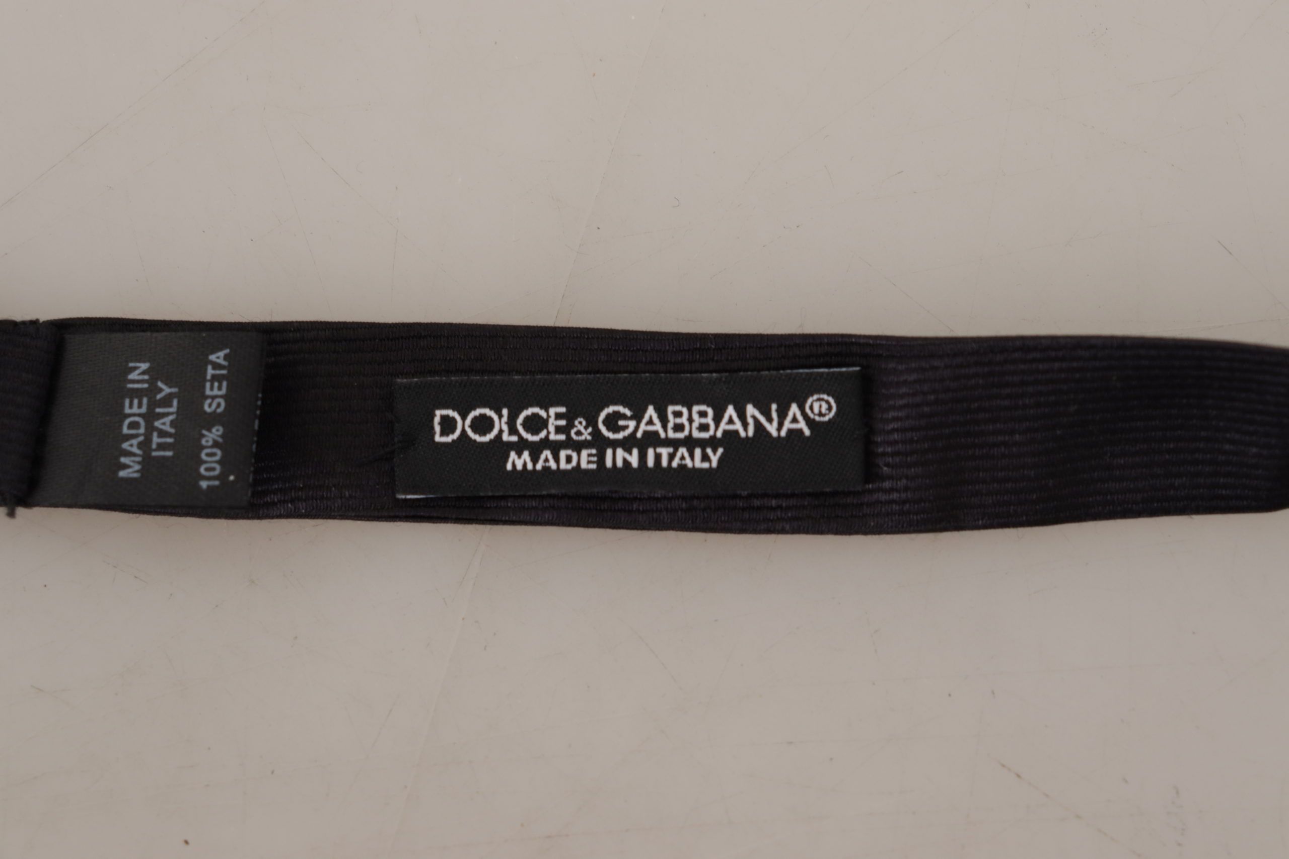 Dolce & Gabbana Κομψό Μαύρο Μεταξωτό Παπιγιόν