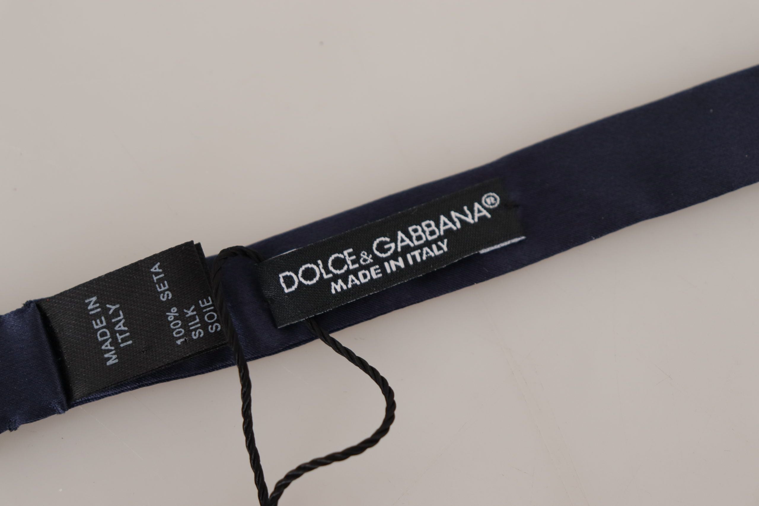 Dolce &amp; Gabbana εντυπωσιακό μεταξωτό μπλε παπιγιόν