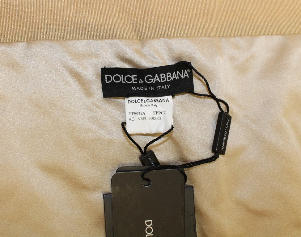 Dolce &amp; Gabbana Exclusive μπεζ μαντήλι MINK MINK