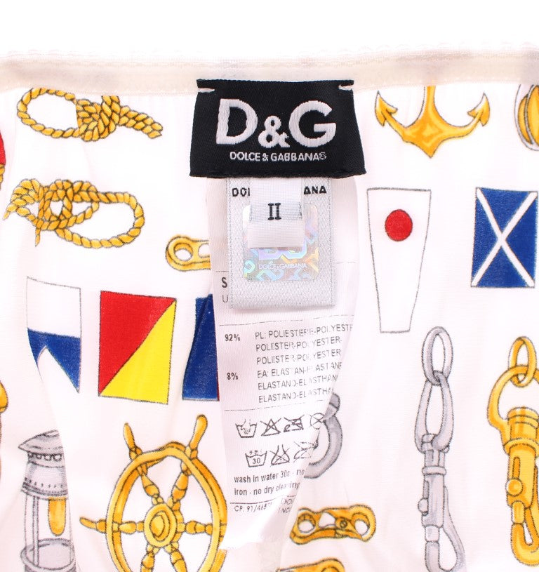 Κομψό σετ εσωρούχων Dolce &amp; Gabbana με στάμπα White Sailor