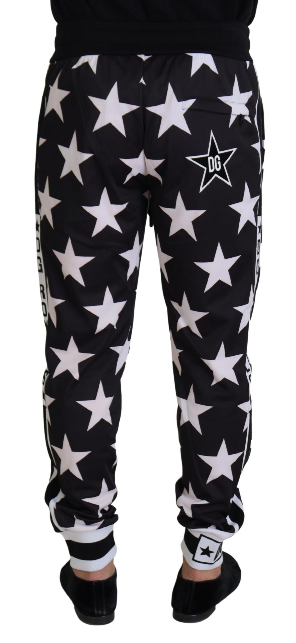 Dolce & Gabbana Star Print Casual Sweatpants with Logo Detail