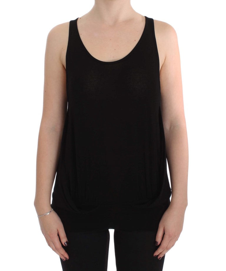 PLEIN SUD Sleek Black Cami Μπλούζα Tank Top