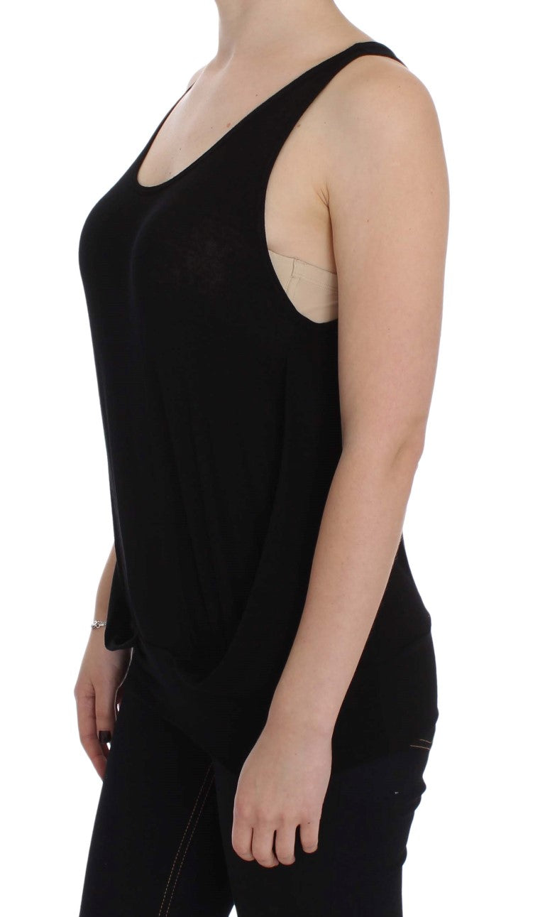 PLEIN SUD Sleek Black Cami Μπλούζα Tank Top