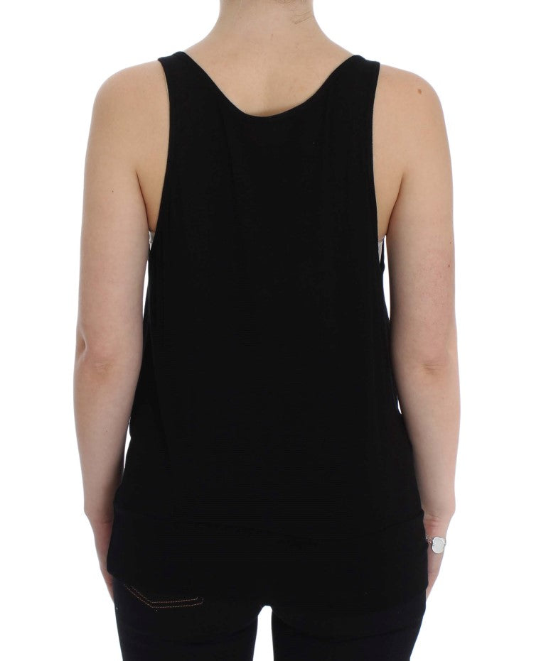 PLEIN SUD Sleek Black Cami Μπλούζα Tank Top