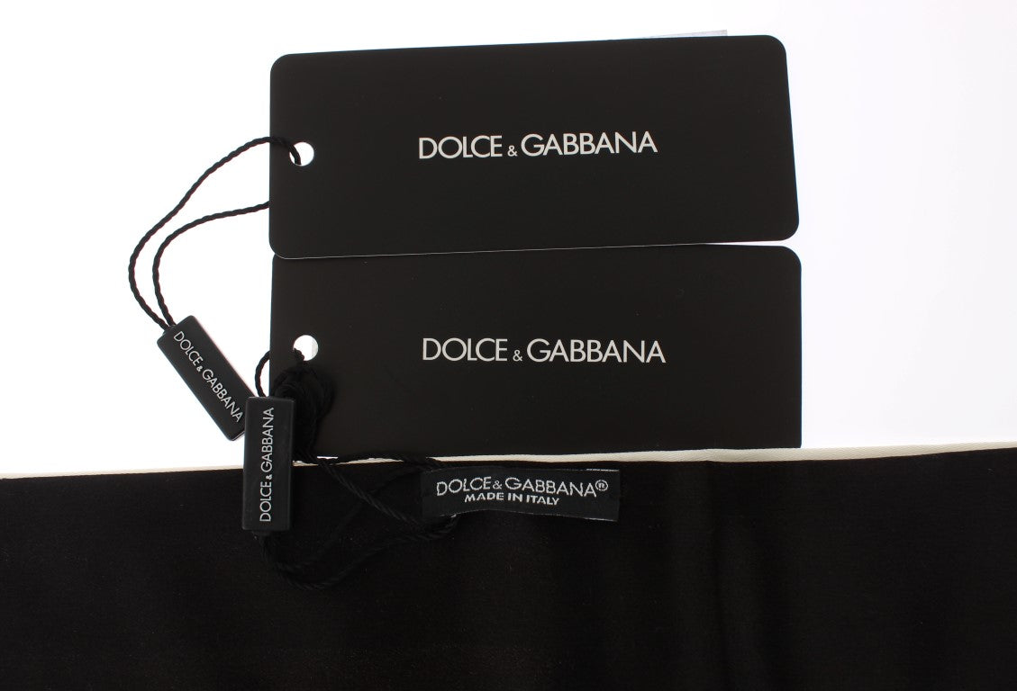 Dolce &amp; Gabbana Exclusive White Silk Cummerbund