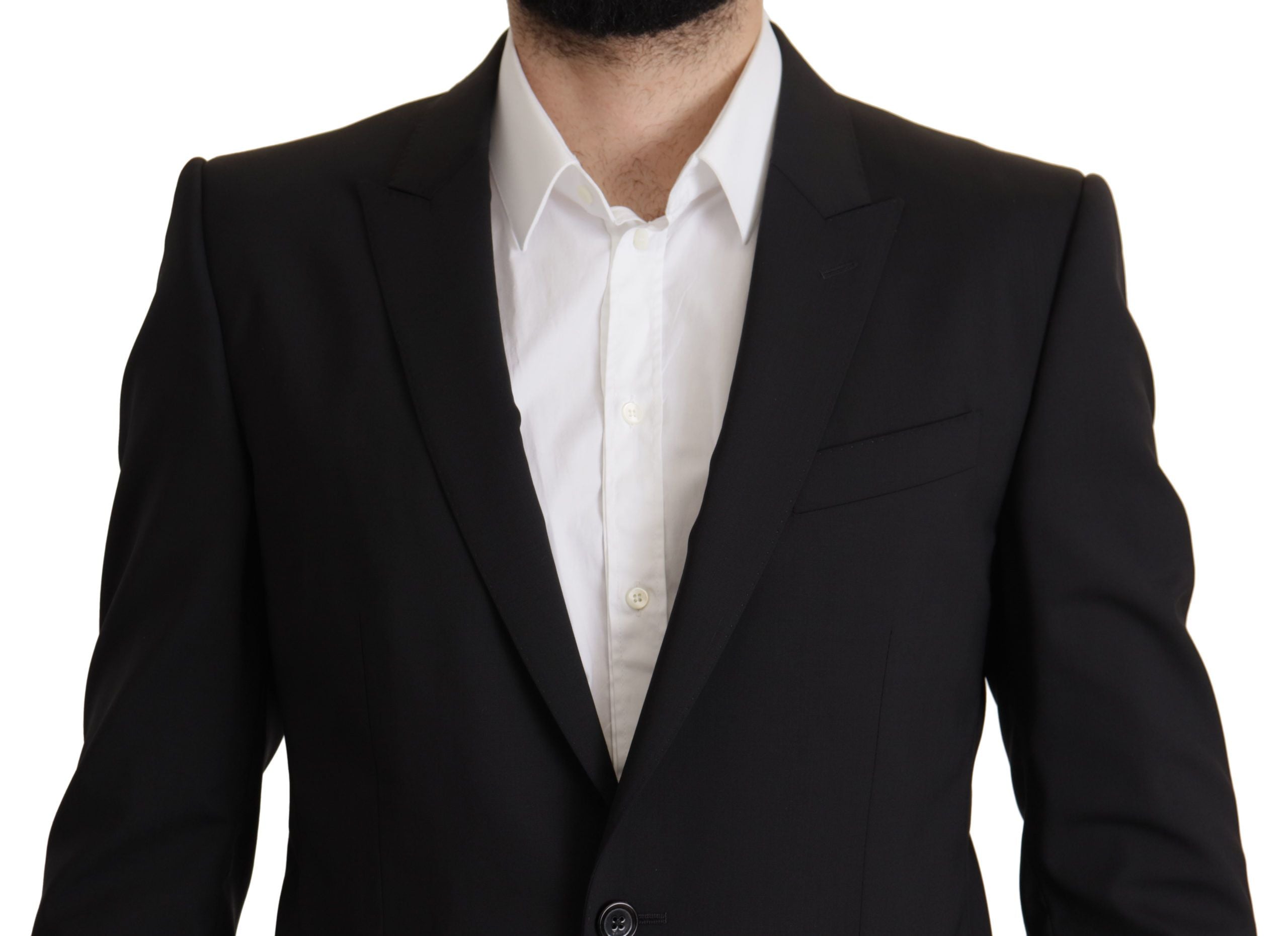 Dolce &amp; Gabbana Elegant Slim Fit Black Blazer Jacket