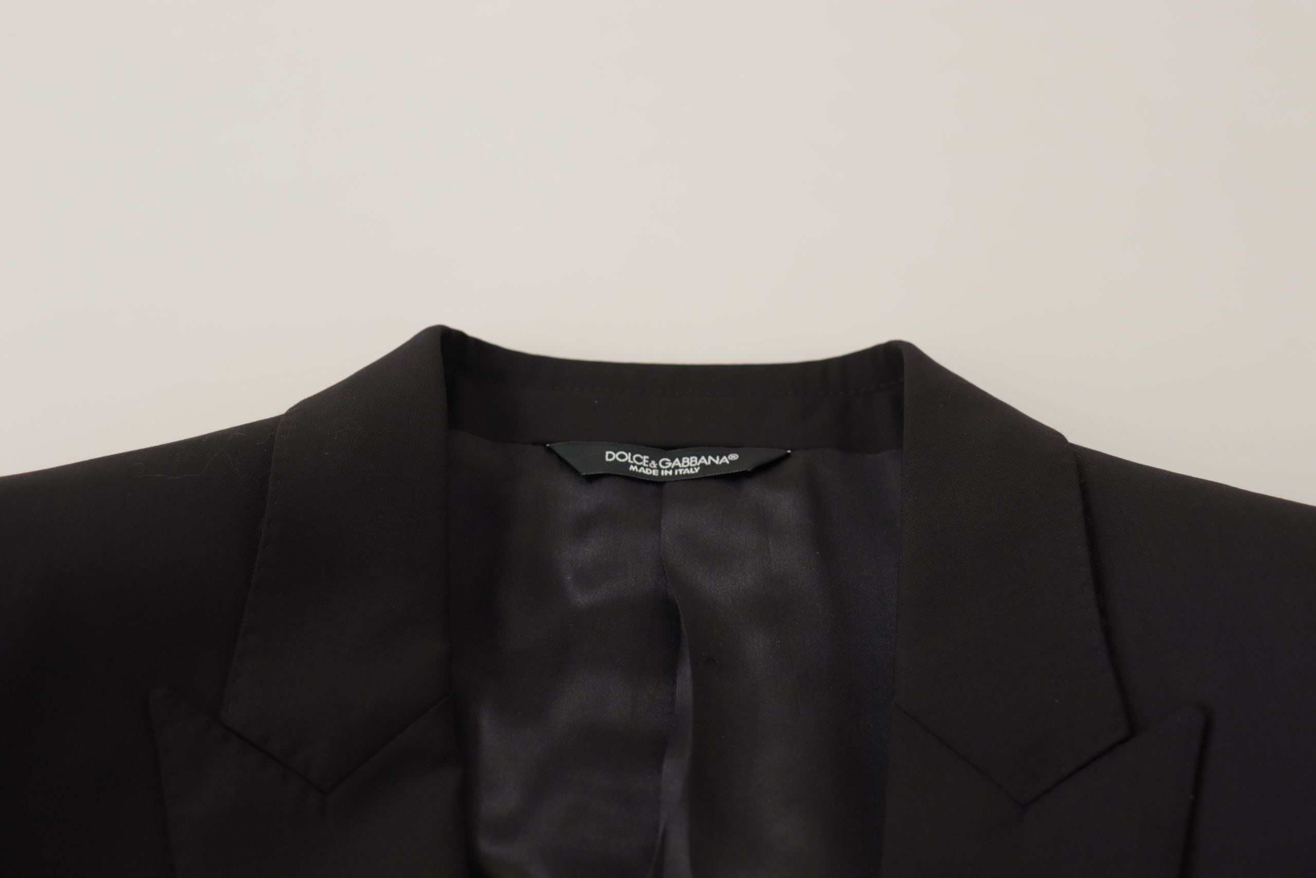 Dolce &amp; Gabbana Elegant Slim Fit Black Blazer Jacket