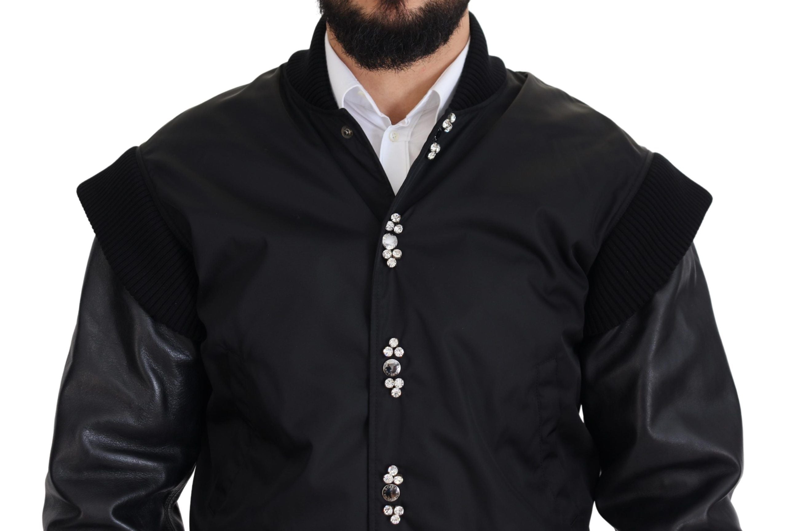 Κομψό Bomber Jacket διακοσμημένο με κρύσταλλο Dolce &amp; Gabbana