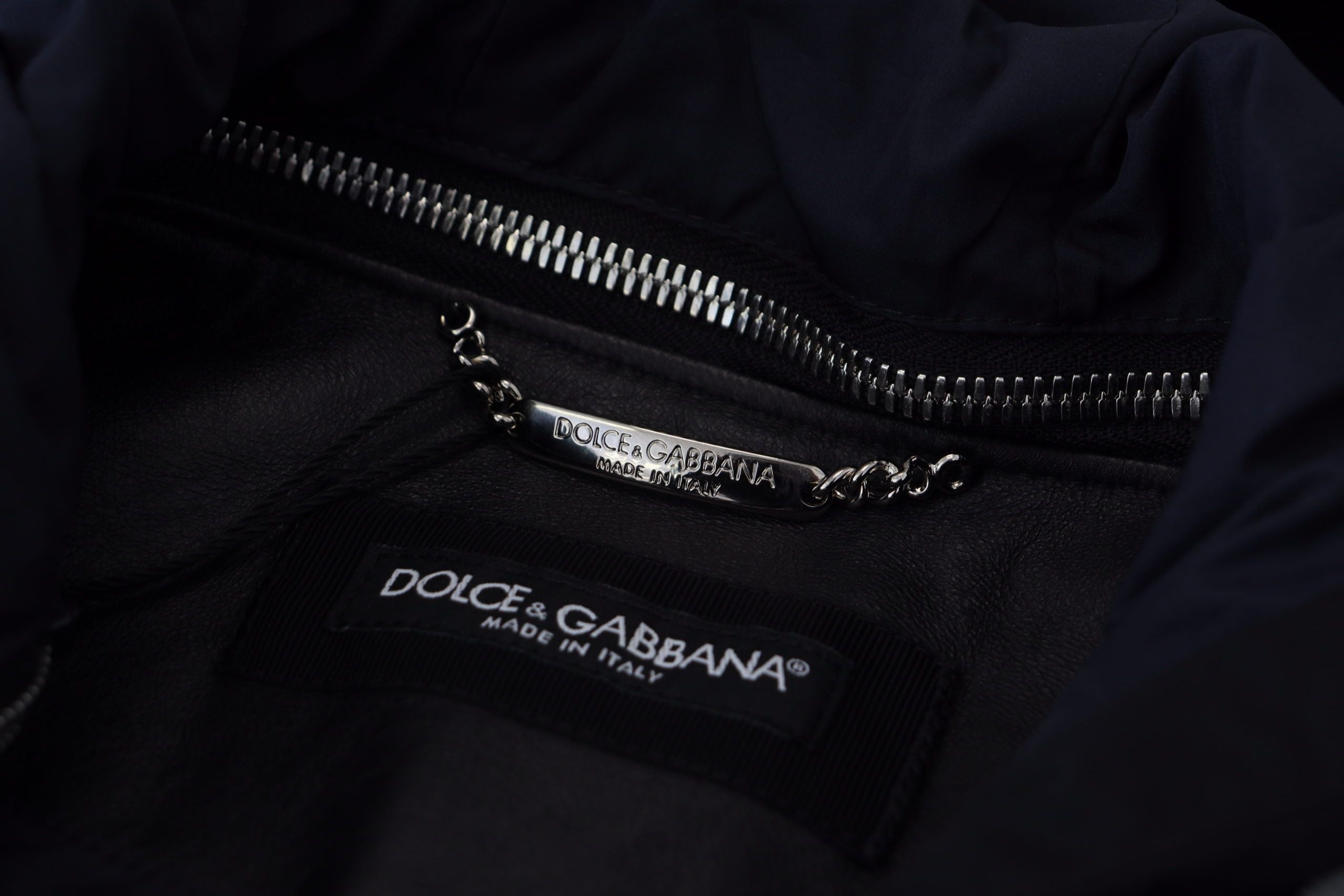 Dolce &amp; Gabbana Elegant Black Bomber Blouson Jacket