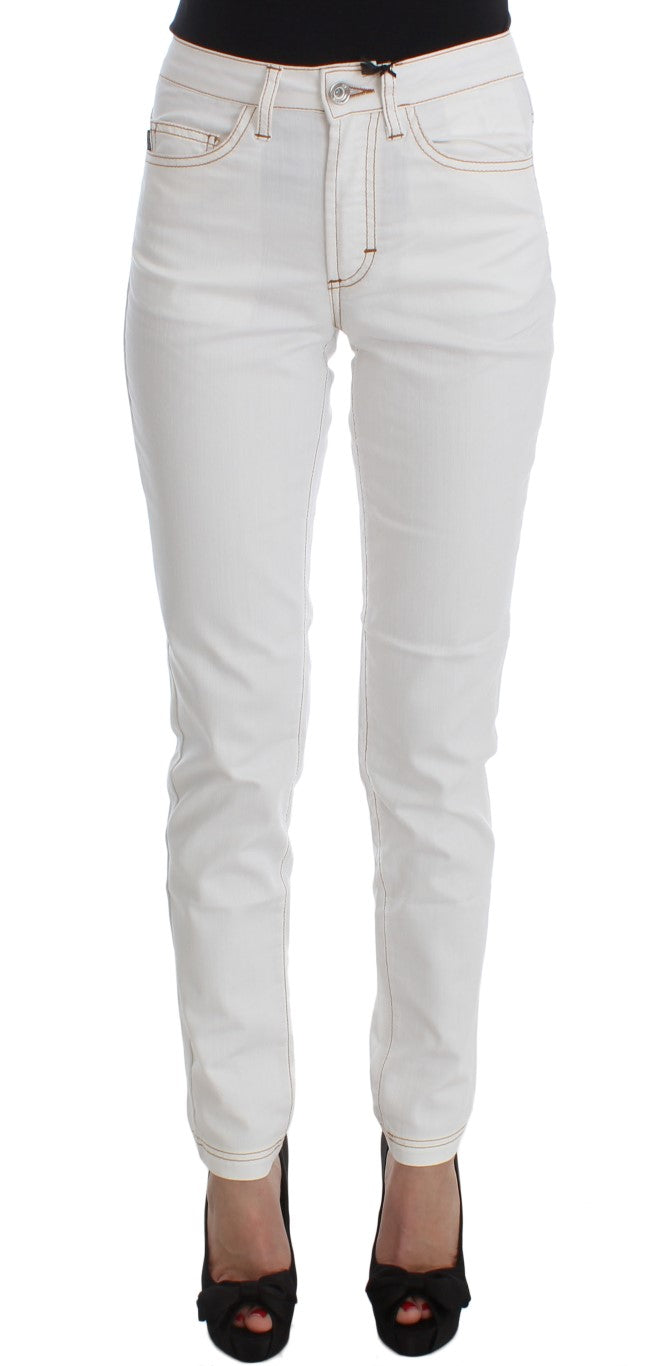 Τζιν Cavalli Chic White Slim Fit