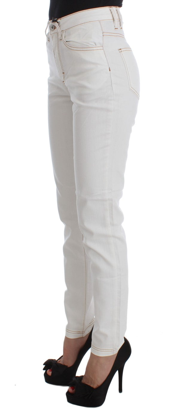 Τζιν Cavalli Chic White Slim Fit