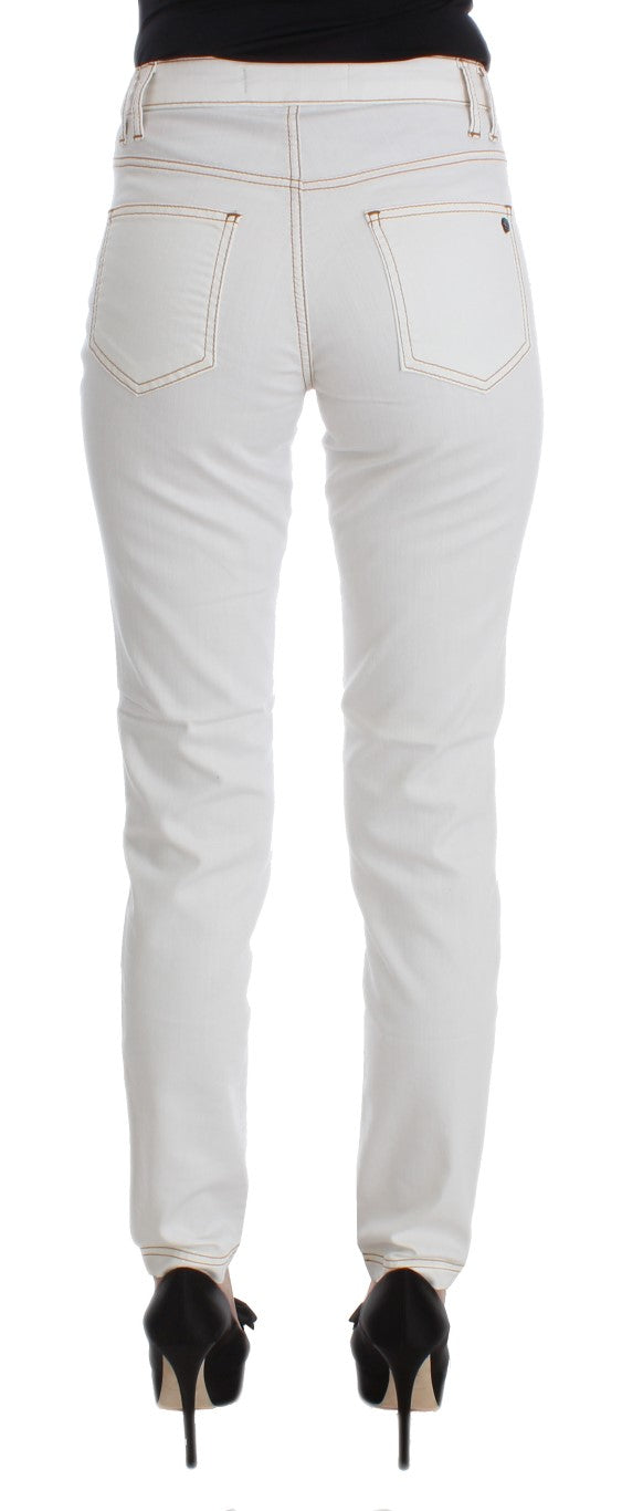 Τζιν Cavalli Chic White Slim Fit