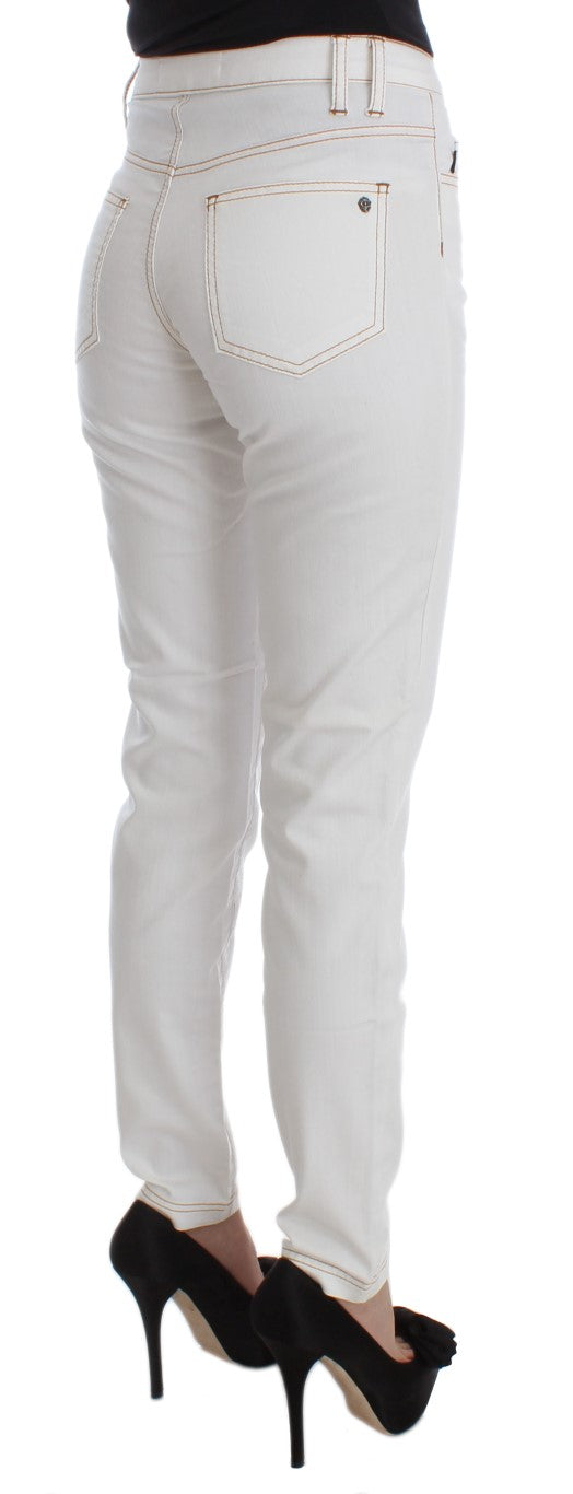 Τζιν Cavalli Chic White Slim Fit