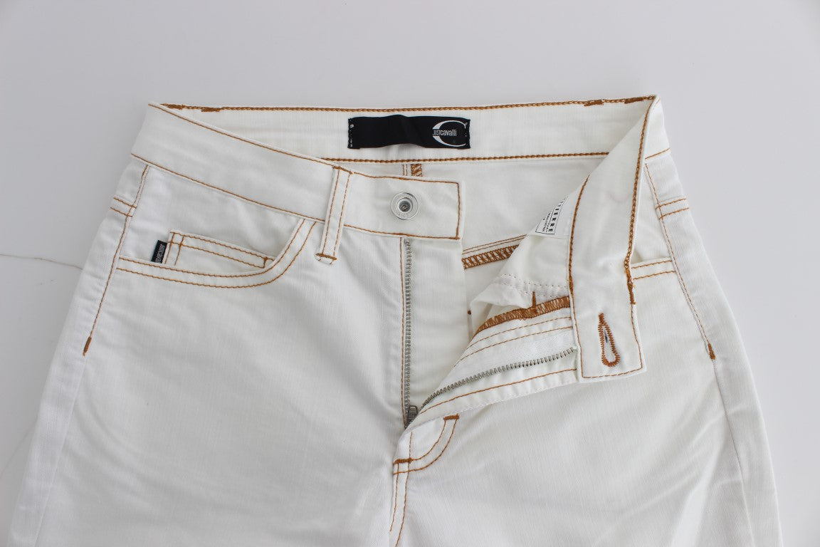 Τζιν Cavalli Chic White Slim Fit