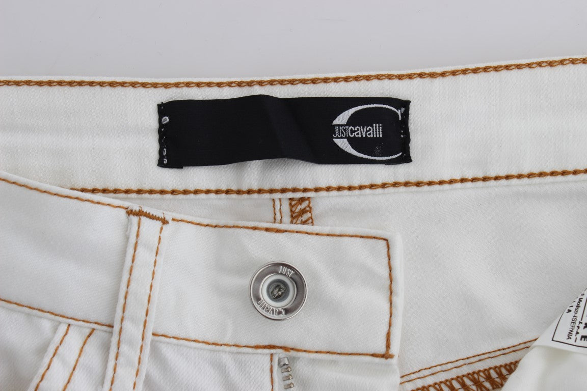 Τζιν Cavalli Chic White Slim Fit