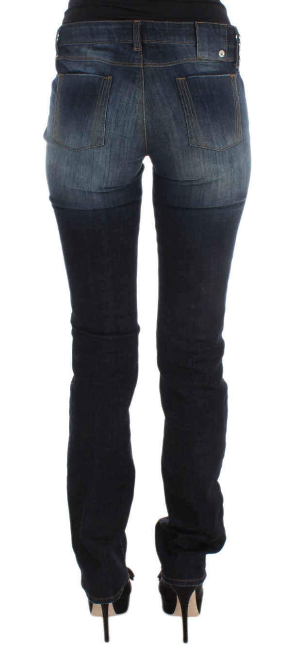 Costume National Sleek Slim Fit Blue Designer Jeans