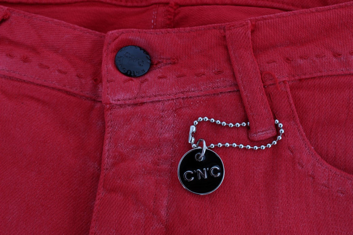 Στολή National Chic Red Slim Fit Τζιν