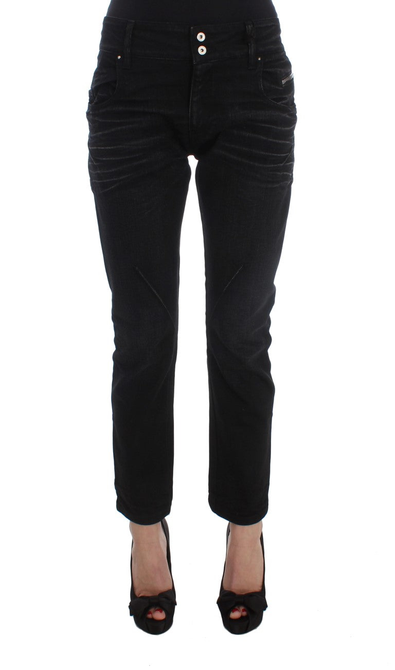 Κοστούμι National Elegant Black Slouchy Fit Jeans για Trendsetters