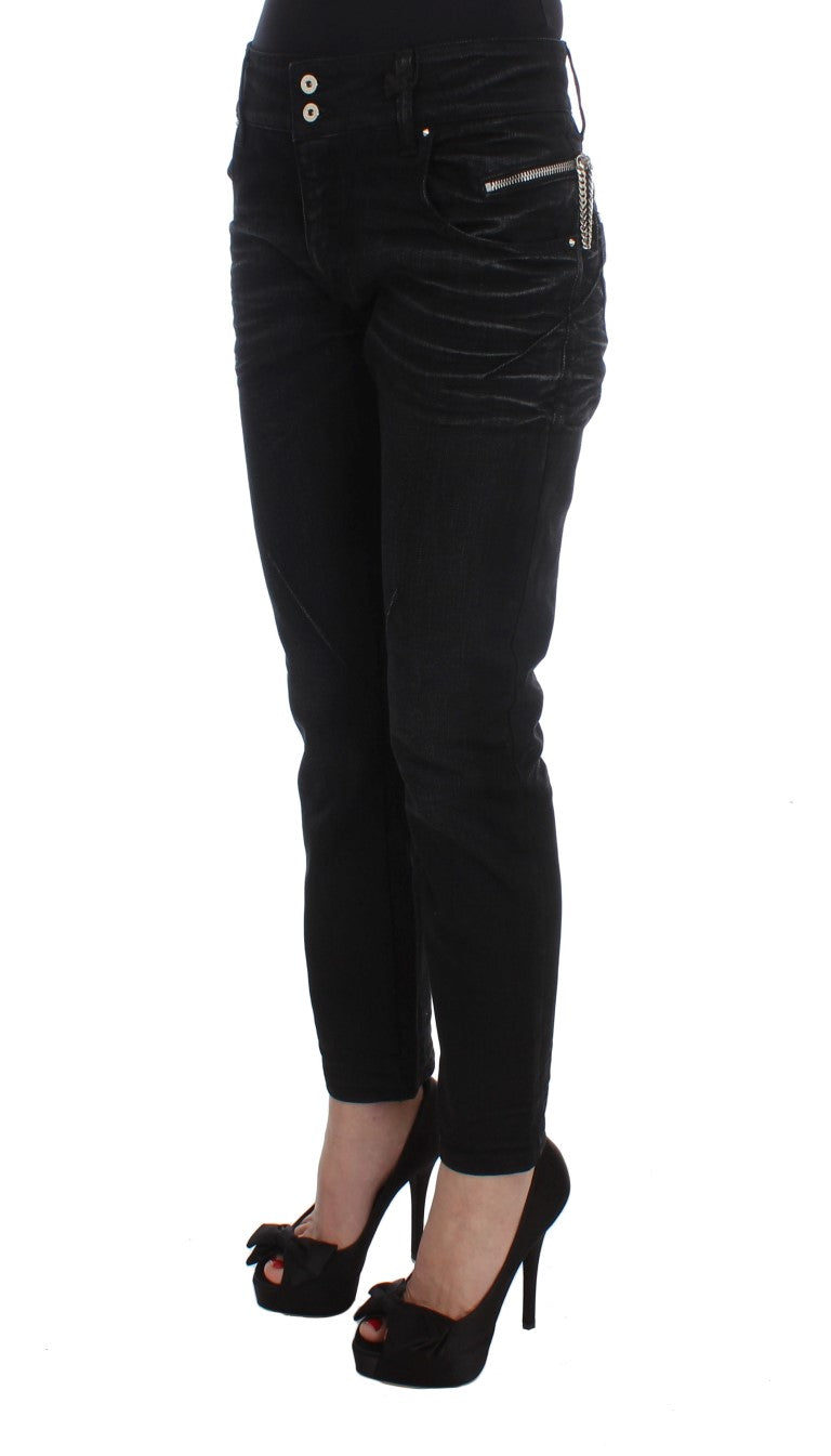 Κοστούμι National Elegant Black Slouchy Fit Jeans για Trendsetters