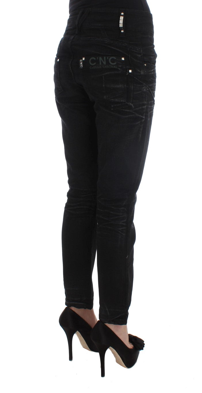 Κοστούμι National Elegant Black Slouchy Fit Jeans για Trendsetters