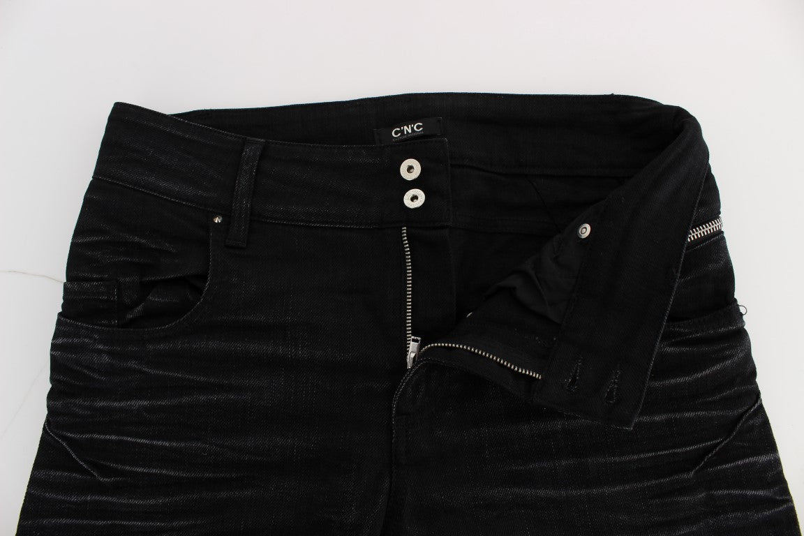 Κοστούμι National Elegant Black Slouchy Fit Jeans για Trendsetters