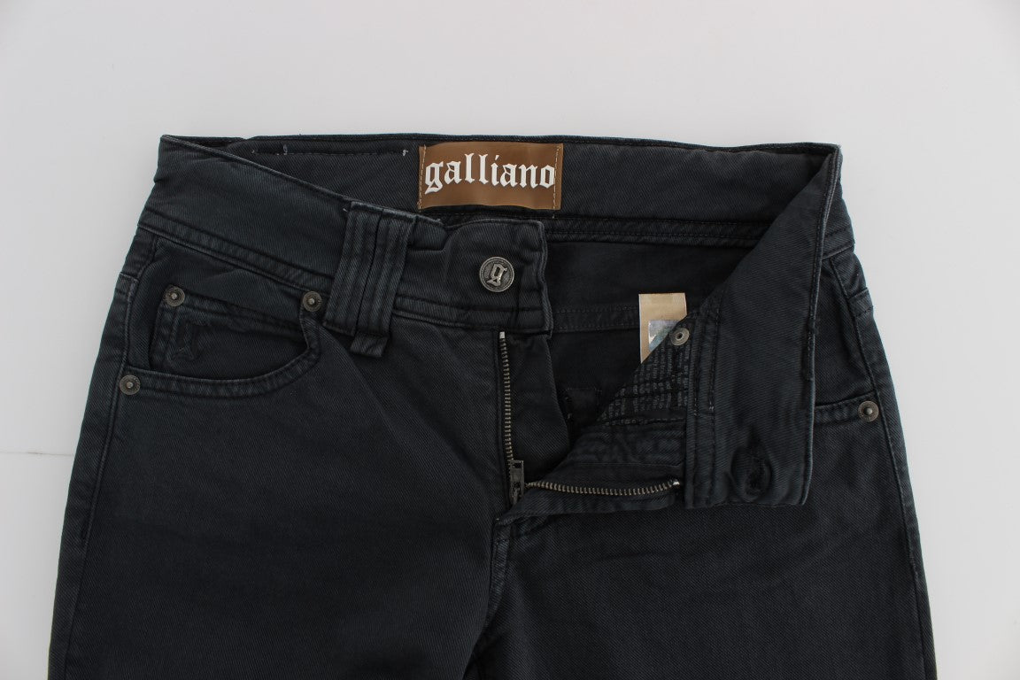 John Galliano Κομψό Slim Fit Bootcut Τζιν Τζιν