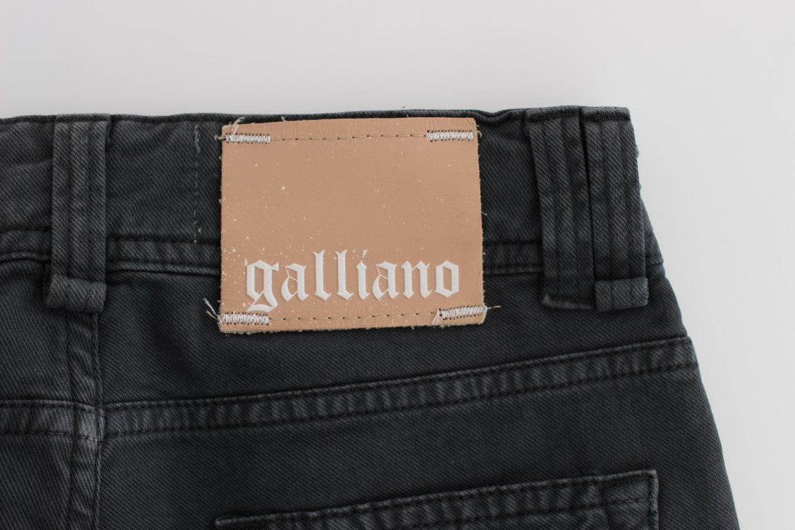 John Galliano Κομψό Slim Fit Bootcut Τζιν Τζιν