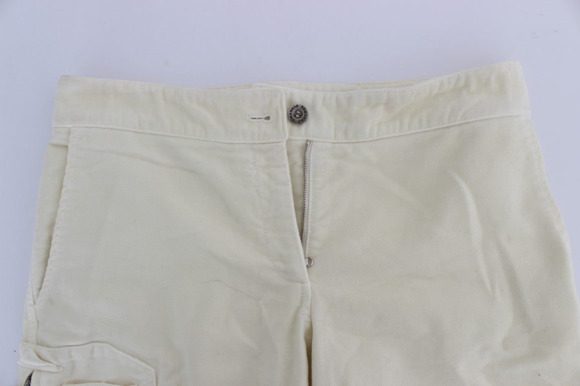 Cropped Chic Παντελόνι Ermanno Scervino Beige Capri