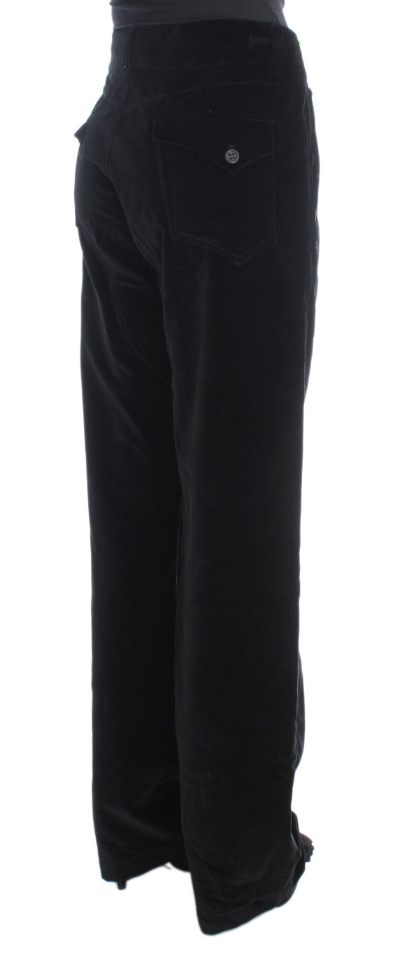 Βαμβακερό τζιν Ermanno Scervino Chic Black Straight Fit