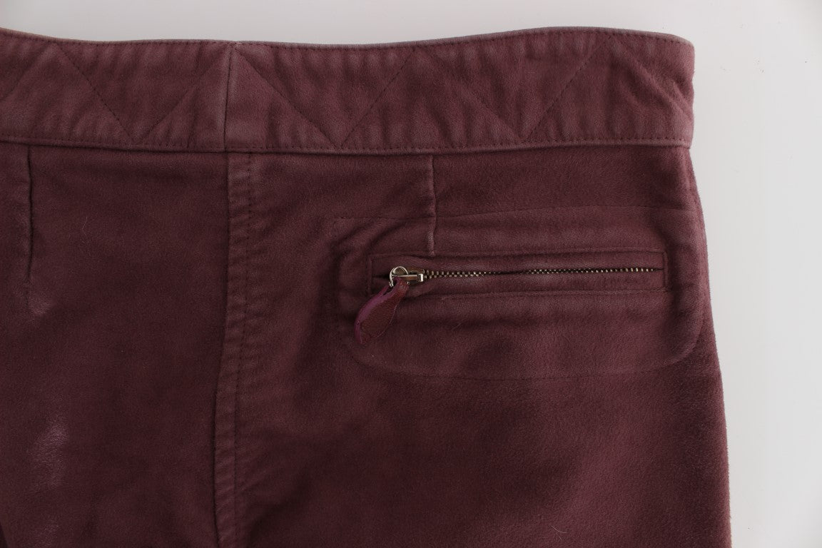 Παντελόνι Cargo Cropped Ermanno Scervino Chic Bordeaux Capri