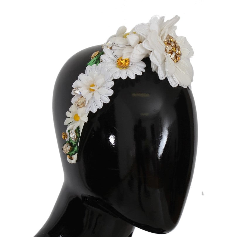 Dolce &amp; Gabbana Sunflower Crystal Luxury Headband