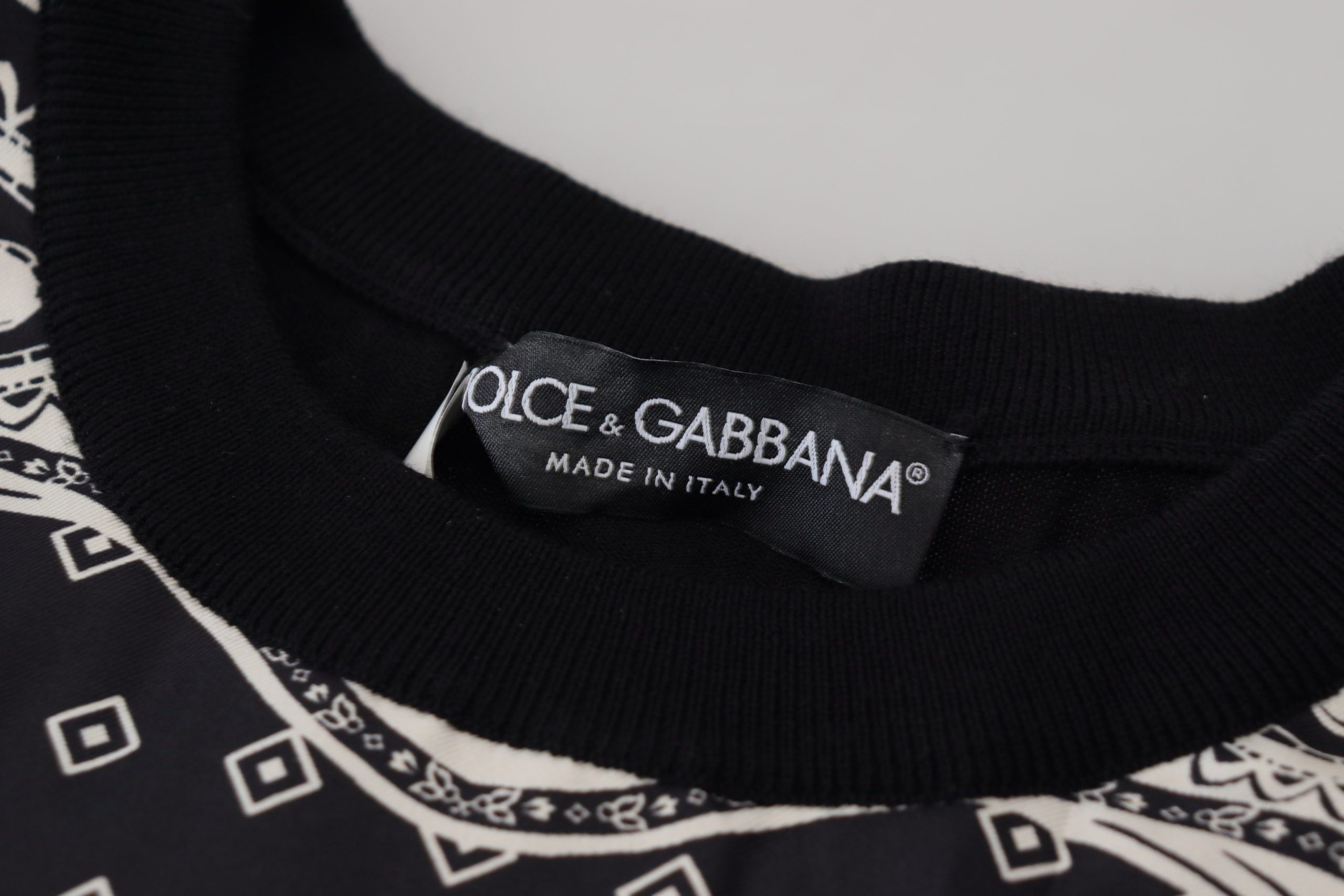 Κομψό πουλόβερ Dolce &amp; Gabbana από μάλλινο Silk Blend Crewnneck