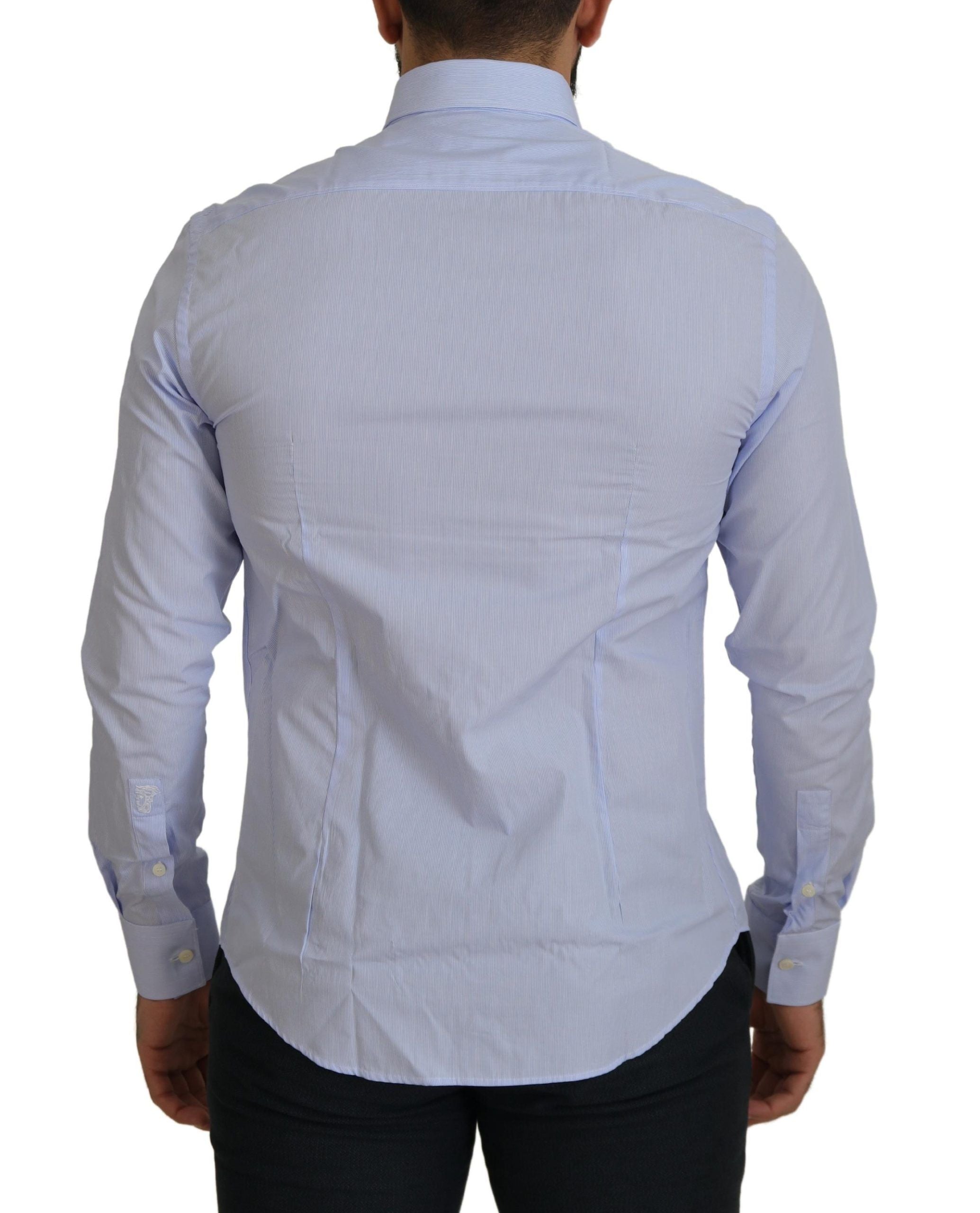 Versace Collection Elegant Light Blue Dress Shirt