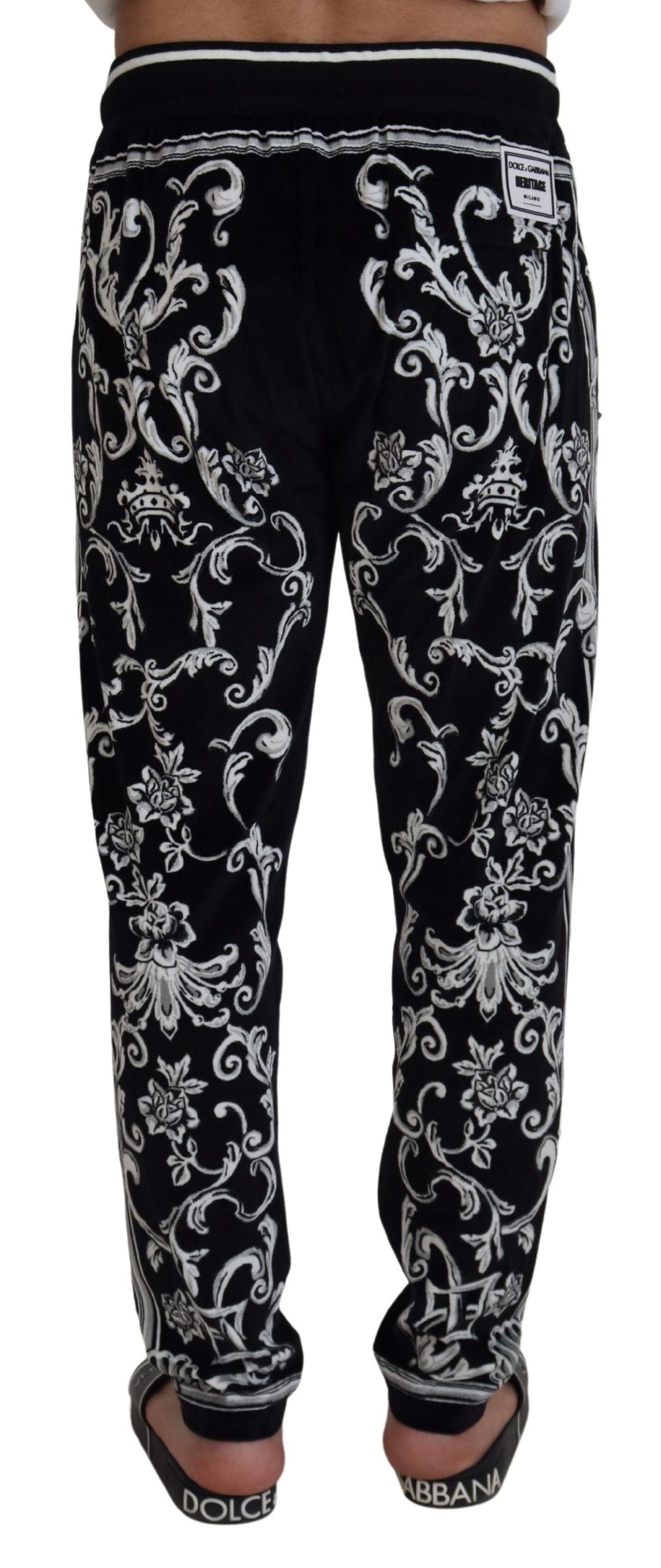 Dolce & Gabbana Baroque Patterned Casual Sweatpants