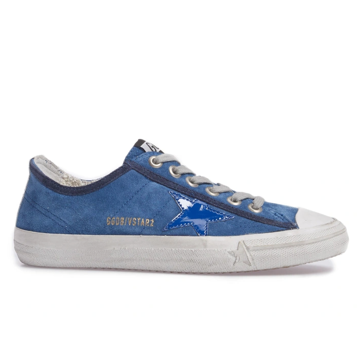 Χαμηλό πάνινα παπούτσια Golden Goose Chic Blue Suede